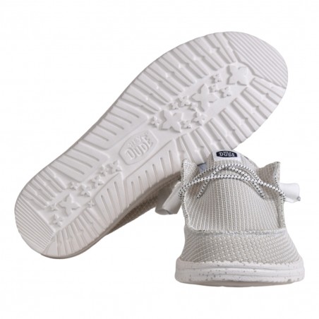 MOCASSINO LACCI IN TESSUTO HEY DUDE WALLYSPORTMESH 100