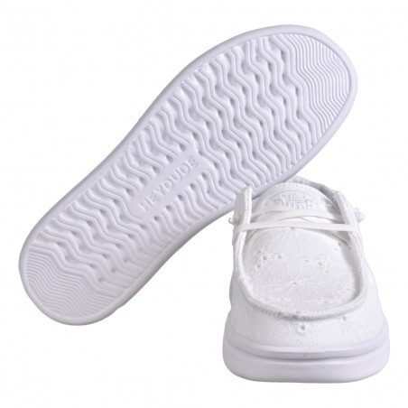MOCASSINO LACCI IN TESSUTO HEY DUDE WENDYRISEEYELET 9CT
