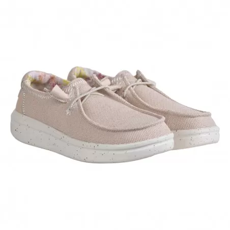 MOCASSINO LACCI IN TESSUTO HEY DUDE WENDYRISESTRECTH 1KV