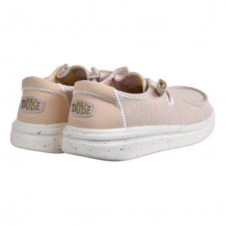 MOCASSINO LACCI IN TESSUTO HEY DUDE WENDYRISESTRECTH 1KV
