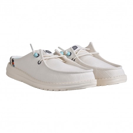 MOCASSINO LACCI IN TESSUTO HEY DUDE WENDYSLIP 1MW