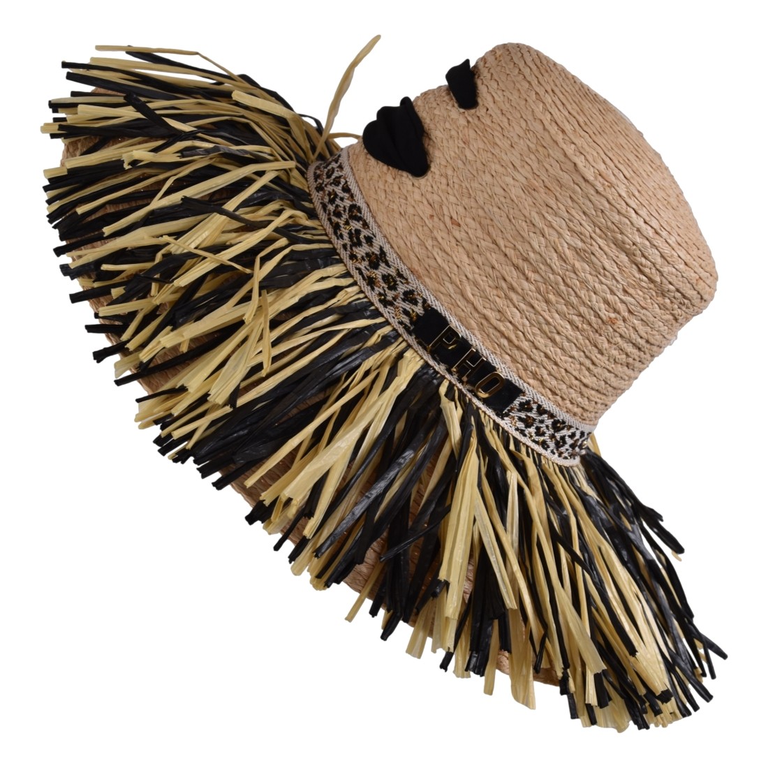 CAPPELLI IN PAGLIA PHO FIRENZE 9019002 NERO/NAT