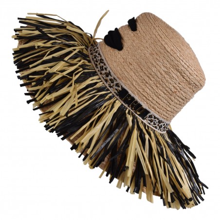 CAPPELLI IN PAGLIA PHO FIRENZE 9019002 NERO/NAT