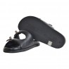 CIABATTA IN PELLE CON ACCESSORI STRATEGIA F65 BLACK