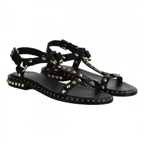 SANDALO BORCHIE ASH PATSY01 BLACK