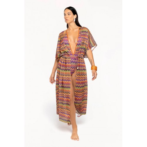 KIMONO LUNGO CHEVRON 4GIVENESS FGCW3829 200