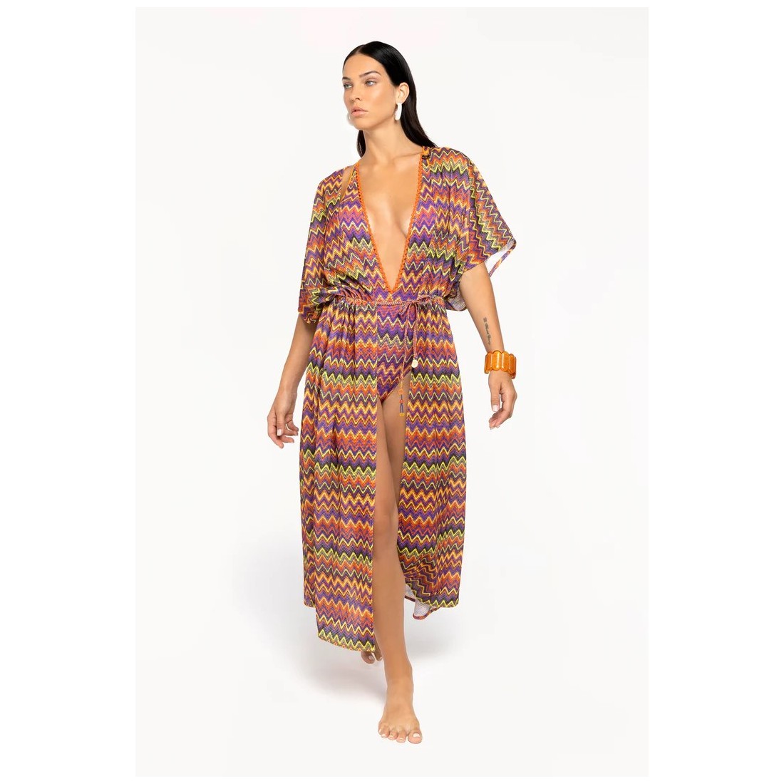 KIMONO LUNGO CHEVRON 4GIVENESS FGCW3829 200