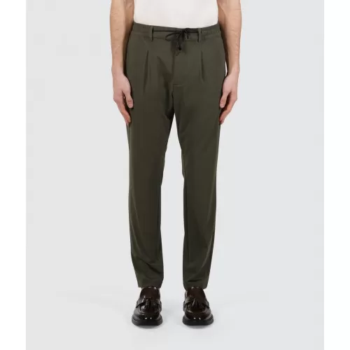 PANTALONE SLIM CON COULISSE UOMO CRUNA MITTE.1329 695