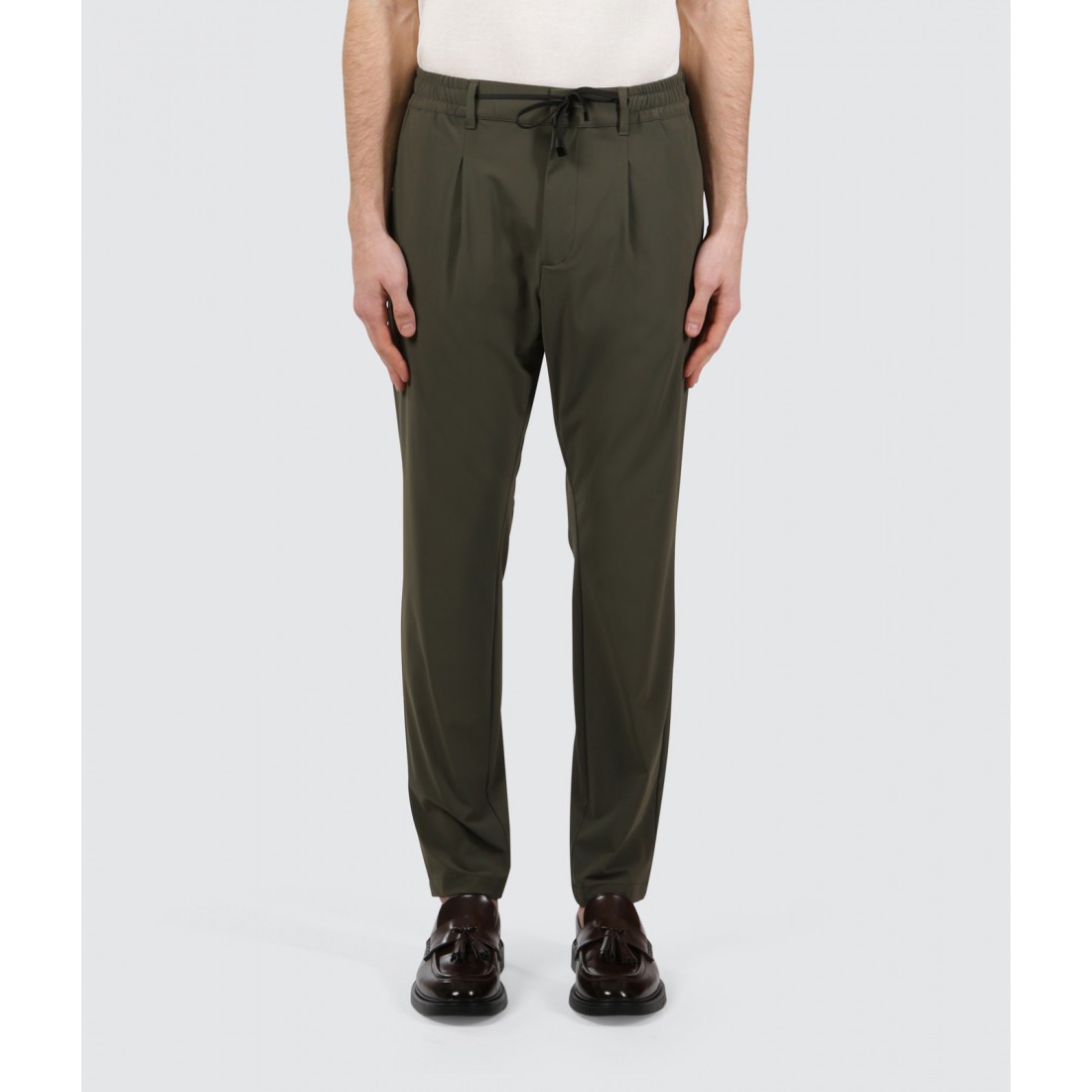 PANTALONE SLIM CON COULISSE UOMO CRUNA MITTE.1329 695