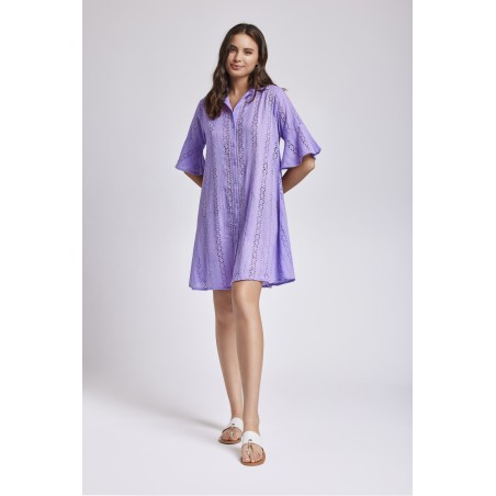 ROMINA ABITO CAMICIA MANICA 3/4 ICONIQUE 001 LILLA