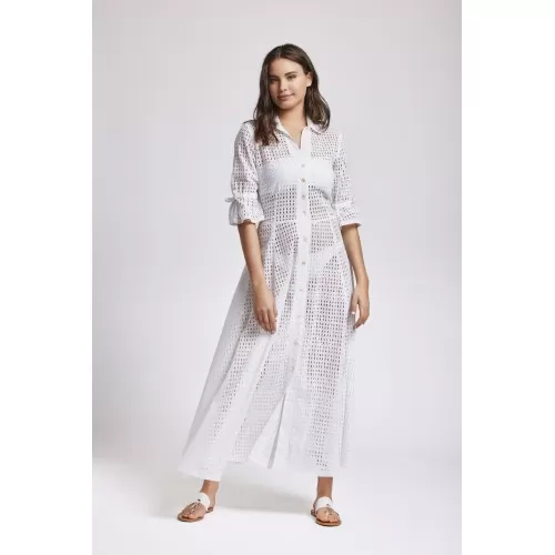 CAMILLA MAXI ABITO ICONIQUE 004 BIANCO