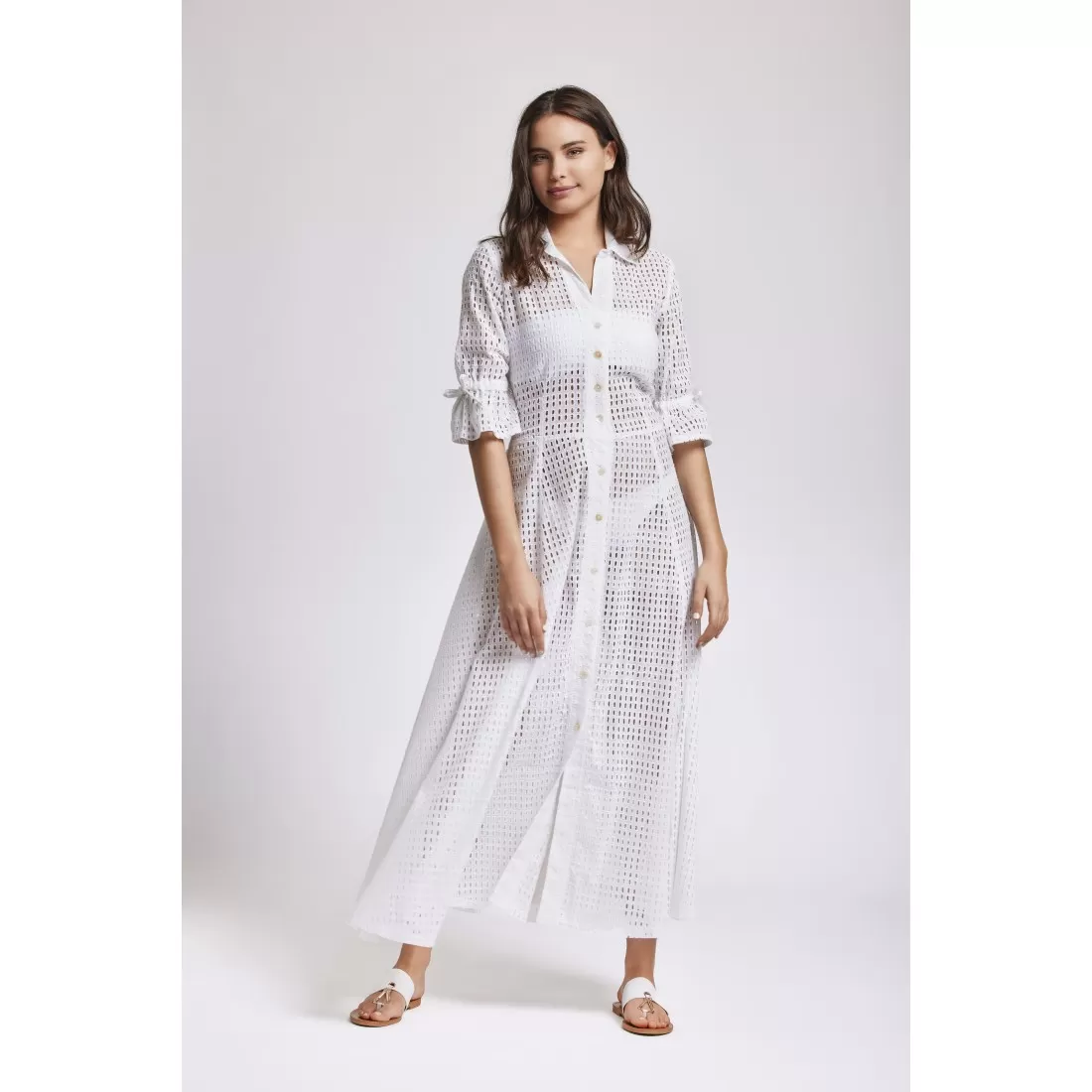CAMILLA MAXI ABITO ICONIQUE 004 BIANCO