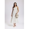 CLOTILDE MAXI ABITO ICONIQUE 011 OFFWHITE