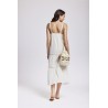 CLOTILDE MAXI ABITO ICONIQUE 011 OFFWHITE