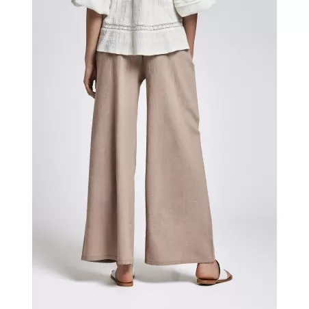 PANTALONE PALAZZO ICONIQUE 024 BEIGE