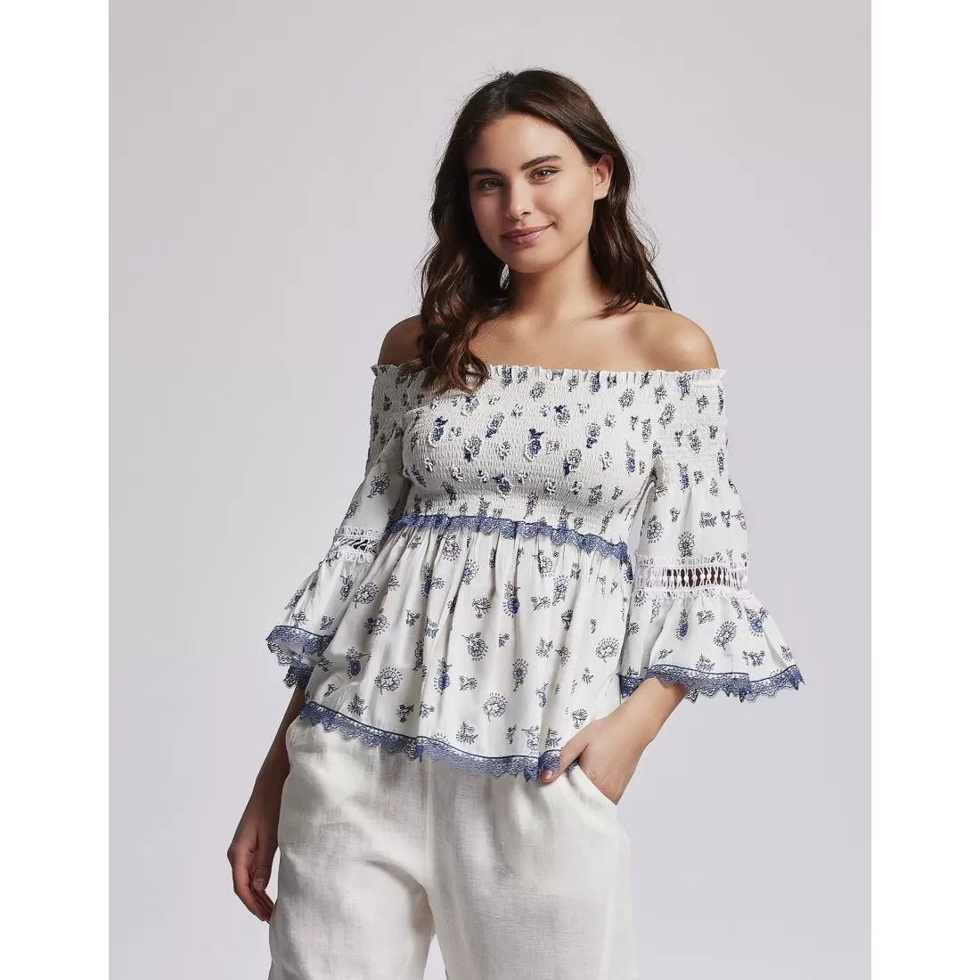 TOP NORAH MANICA 3/4 ICONIQUE 036 MULTIC