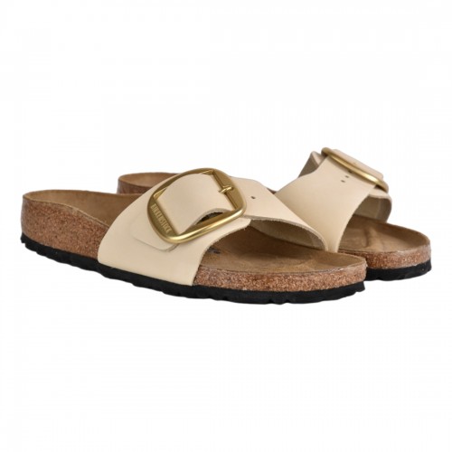 CIABATTA MADRID BIG BUCKLE NUBUCK BIRKENSTOCK 1026604 ECRU