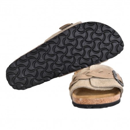 CIABATTA OITA SUEDE LEATHER BIRKENSTOCK 1026730 TAUPE