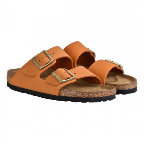 CIABATTA ARIZONA NUBUCK LEATHER BIRKENSTOCK 1026732 ORANGE