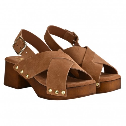 SANDALO ZOCCOLO INCROCIO J.O.LUXURY STYLE 2359 CUOIO