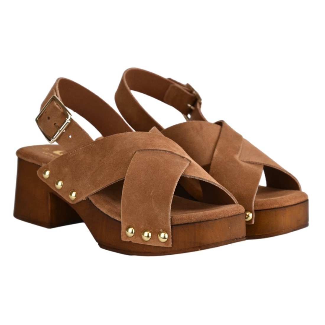 SANDALO ZOCCOLO INCROCIO J.O.LUXURY STYLE 2359 CUOIO