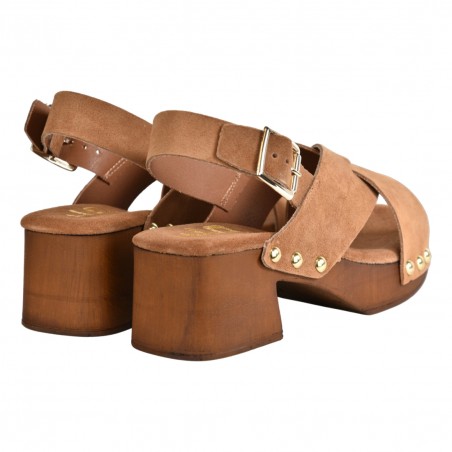 SANDALO ZOCCOLO INCROCIO J.O.LUXURY STYLE 2359 CUOIO