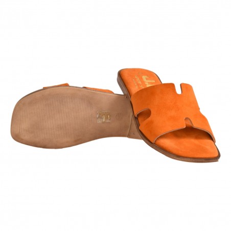 CIABATTA CAMOSCIO J.O.LUXURY STYLE 6016 ARANCIO