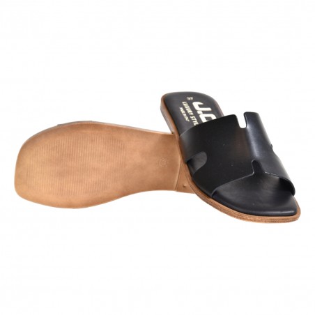 CIABATTA PELLE J.O.LUXURY STYLE 6016 NERO