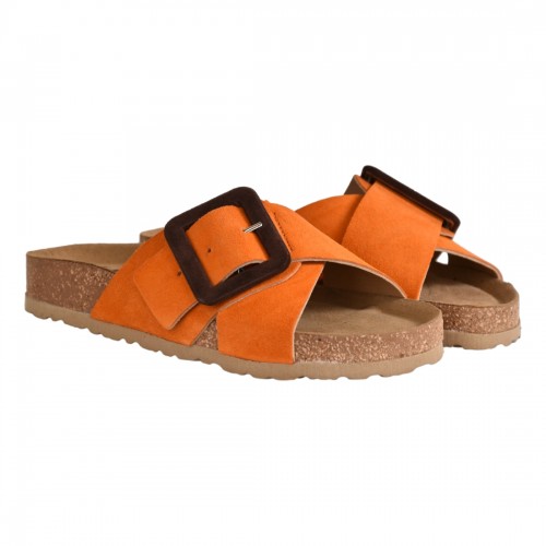 CIABATTA INCROCIO C/FIBBIA J.O.LUXURY STYLE 6166 ARANCIO