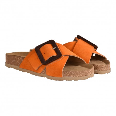 CIABATTA INCROCIO C/FIBBIA J.O.LUXURY STYLE 6166 ARANCIO