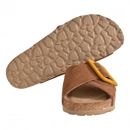 CIABATTA INCROCIO C/FIBBIA J.O.LUXURY STYLE 6166 CUOIO