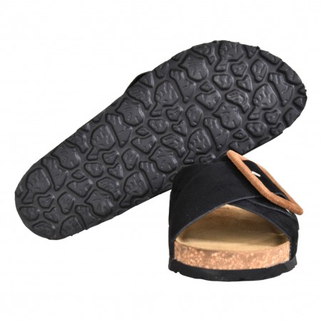 CIABATTA INCROCIO C/FIBBIA J.O.LUXURY STYLE 6166 NERO