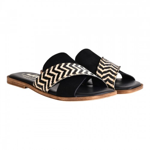 CIABATTA CON FASCIA J.O.LUXURY STYLE 6190 NERO