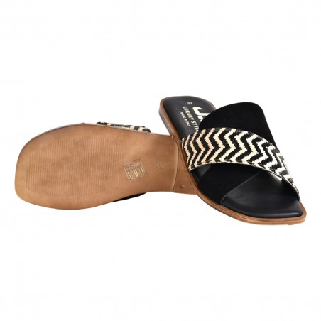 CIABATTA CON FASCIA J.O.LUXURY STYLE 6190 NERO