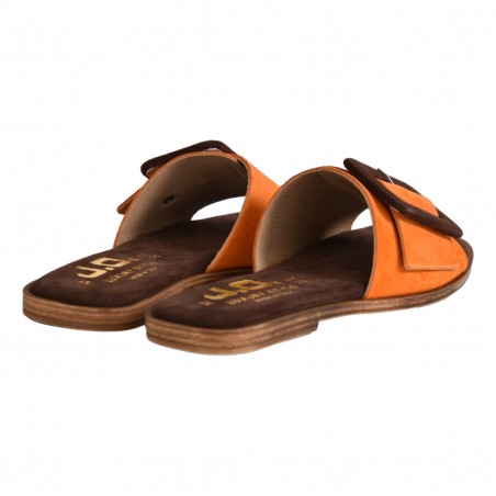 CIABATTA CAMOSCIO FIBBIA J.O.LUXURY STYLE 6208 ARANCIO