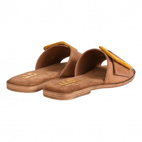 CIABATTA CAMOSCIO FIBBIA J.O.LUXURY STYLE 6208 CUOIO