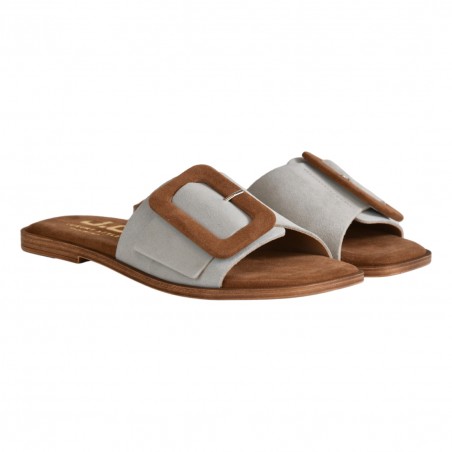 CIABATTA CAMOSCIO FIBBIA J.O.LUXURY STYLE 6208 SALVIA