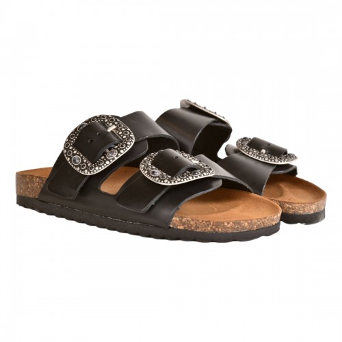 CIABATTA FIBBIA KBR SHOES KOBE NERO