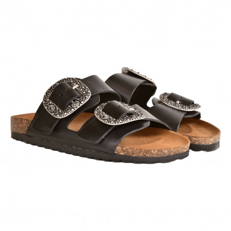 CIABATTA FIBBIA KBR SHOES KOBE NERO