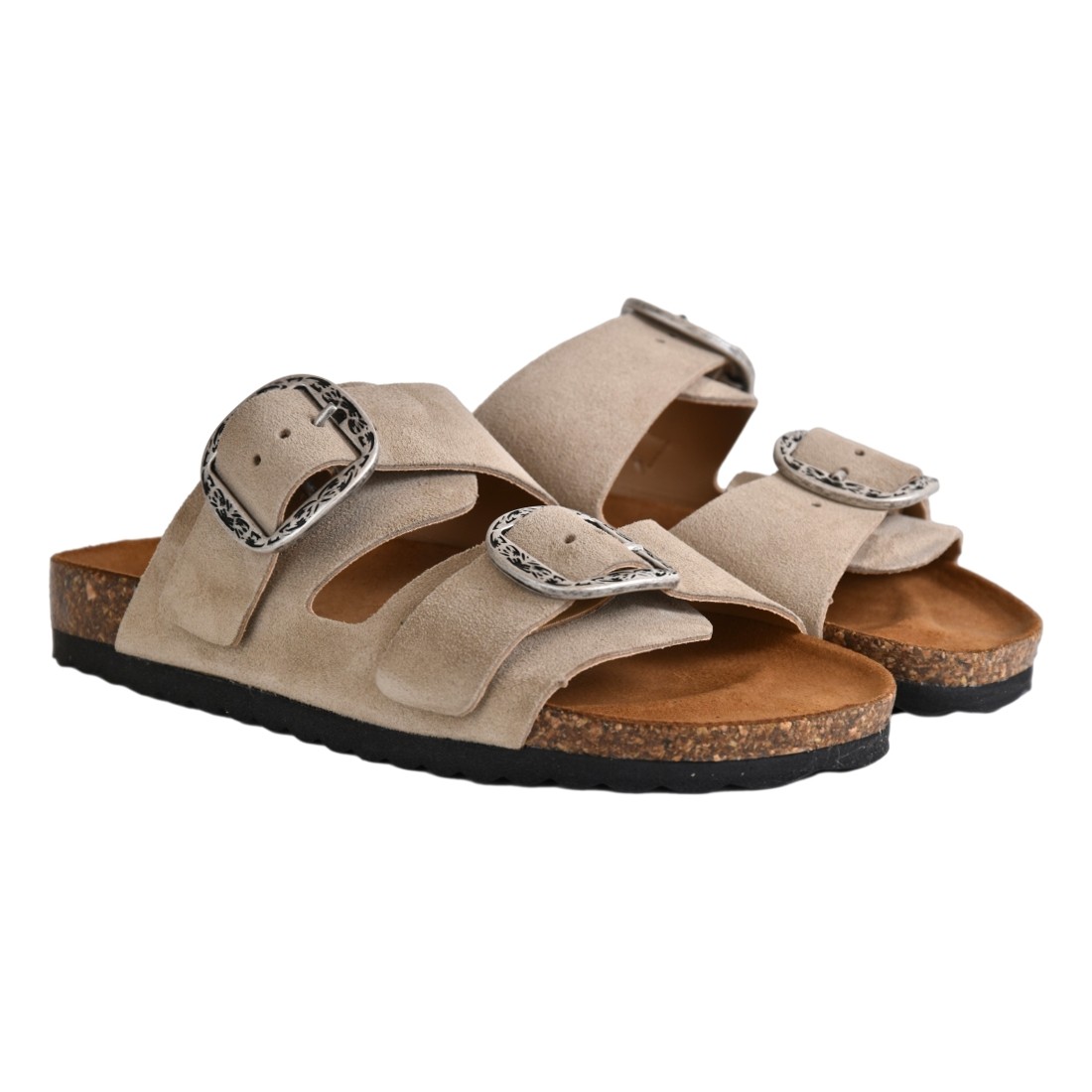 CIABATTA DOPPIA FIBBIA KBR SHOES OSAKA CAPPUCCINO