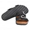 CIABATTA DOPPIA FIBBIA KBR SHOES OSAKA NERO