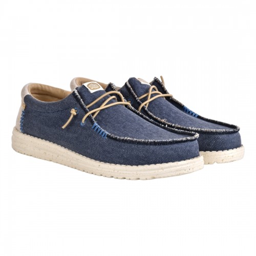 MOCASSINO LACCI IN TESSUTO HEY DUDE WALLYCOASTLINEJUTE 410
