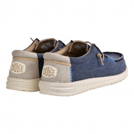 MOCASSINO LACCI IN TESSUTO HEY DUDE WALLYCOASTLINEJUTE 410