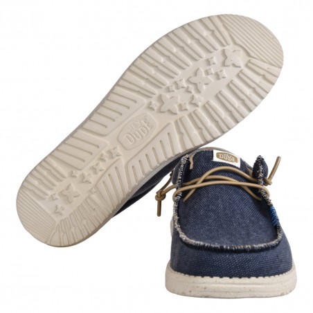 MOCASSINO LACCI IN TESSUTO HEY DUDE WALLYCOASTLINEJUTE 410