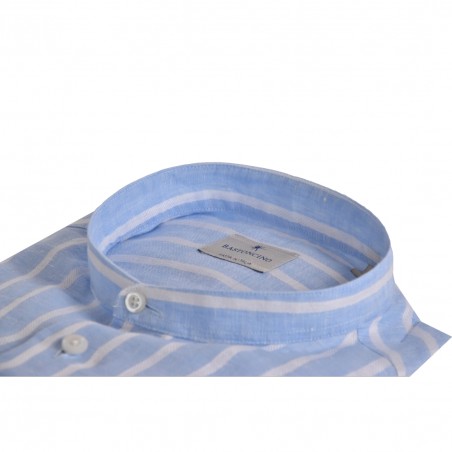 CAMICIA IN LINO BASTONCINO B2620.COREANO 01