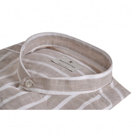 CAMICIA IN LINO BASTONCINO B2620.COREANO 05
