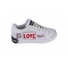 SNEAKERS SCRITTA LOVE / RISE 21GA-5093 BIANCO