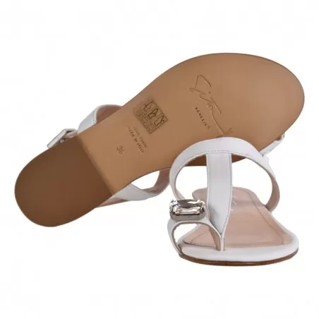 SANDALO CON PASSADITO SITON 2452 BIANCO