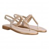 SANDALO MICROCRISTALLI PERLE PAOLA FIORENZA FB1039 COCO