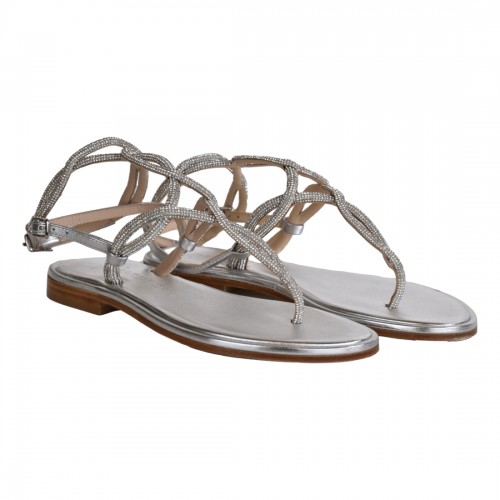 SANDALO MICROCRISTALLI PAOLA FIORENZA SS2462 ARGENTO